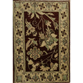 Hand Knotted Oriental 100 Wool Carpet Traditional All Over Brown Peshawar Area Rug 2 11 X 2 0