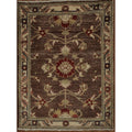 Hand Knotted Oriental 100 Wool Carpet Traditional All Over Brown Peshawar Area Rug 2 10 X 2 2