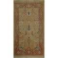 Hand Knotted Oriental 100 Wool Carpet Traditional All Over Brown Ziegler Area Rug 3 1 X 1 11