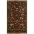 Hand Knotted Oriental 100 Wool Carpet Traditional All Over Brown Ziegler Area Rug 3 0 X 1 11