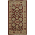 Hand Knotted Oriental 100 Wool Carpet Traditional All Over Brown Ziegler Area Rug 3 7 X 2 2