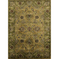 Hand Knotted Oriental 100 Wool Carpet Traditional All Over Green Agra Area Rug 5 9 X 4 2