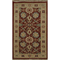 Hand Knotted Oriental 100 Wool Carpet Traditional All Over Oranges Rust Ziegler Area Rug 3 11 X 2 1
