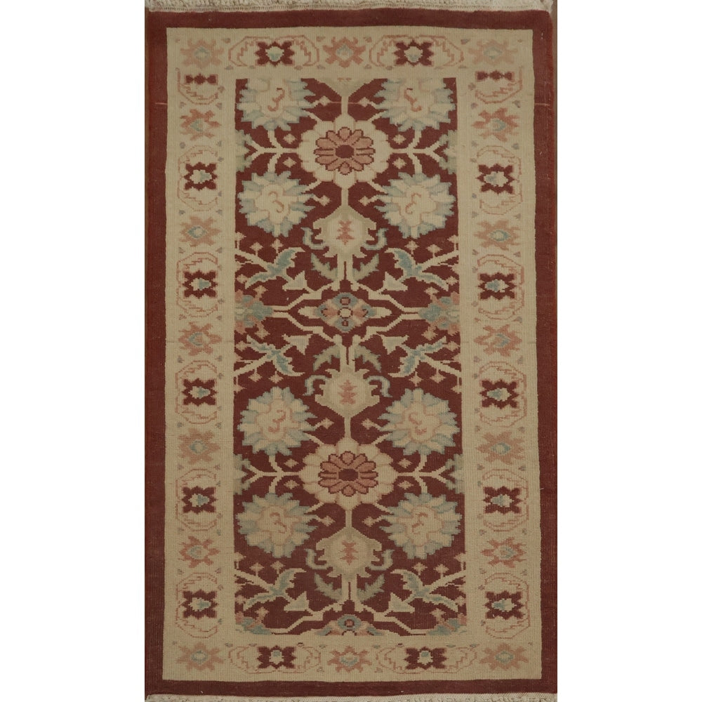 Hand Knotted Oriental 100 Wool Carpet Traditional All Over Oranges Rust Ziegler Area Rug 4 0 X 2 0