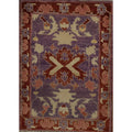Hand Knotted Oriental 100 Wool Carpet Traditional All Over Purples Peshawar Area Rug 2 10 X 2 1