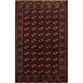 Hand Knotted Oriental 100 Wool Carpet Traditional All Over Red Turkoman Area Rug 11 5 X 7 3
