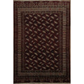 Hand Knotted Oriental 100 Wool Carpet Traditional All Over Red Turkoman Area Rug 12 3 X 8 4