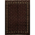 Hand Knotted Oriental 100 Wool Carpet Traditional All Over Red Turkoman Area Rug 10 10 X 7 9