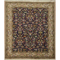 Hand Knotted Oriental 100 Wool Carpet Traditional Animal Pictorial Navy Blue Blues Tabriz Area Rug 7 9 X 6 7