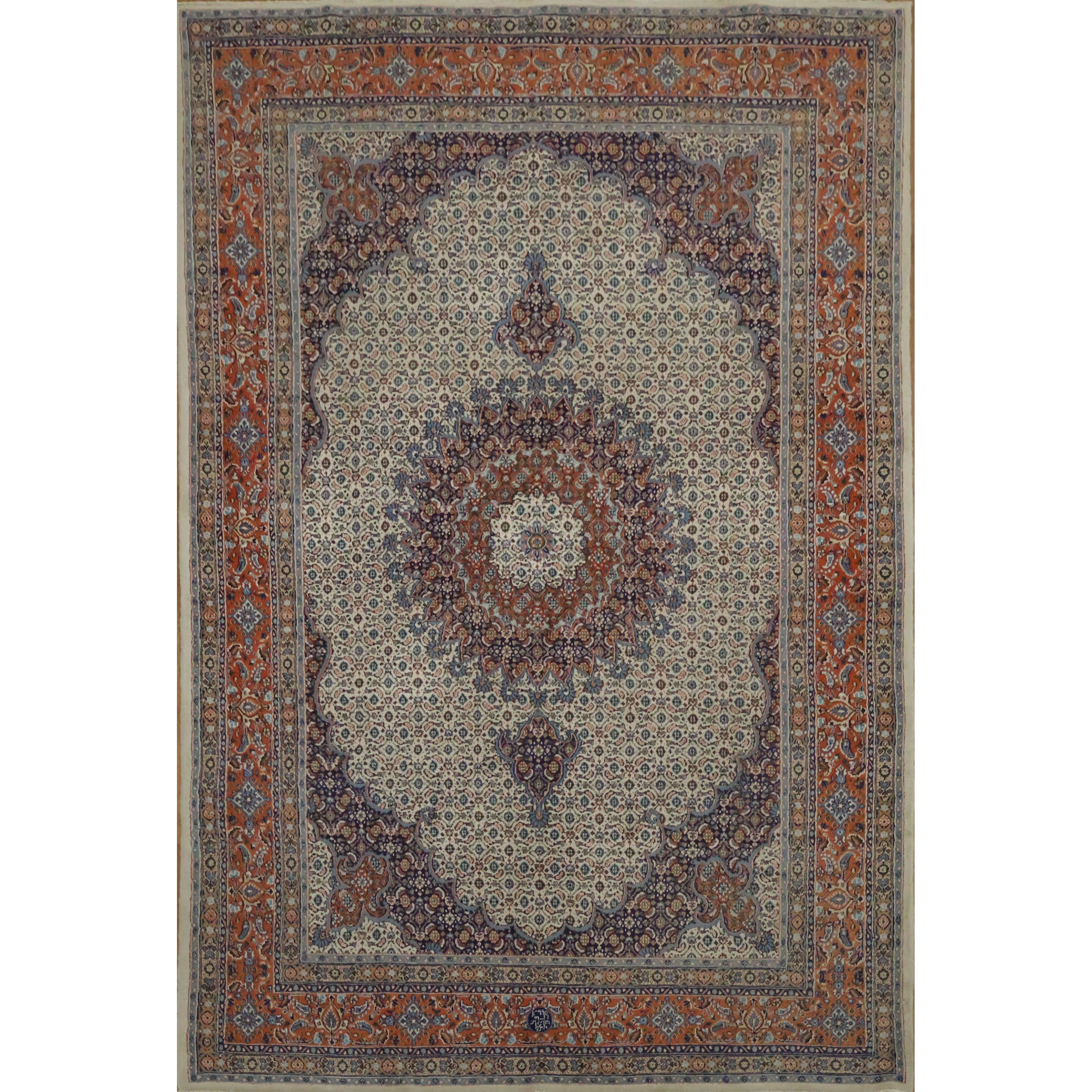 Hand Knotted Oriental 100 Wool Carpet Traditional Floral Beige Mood Area Rug 10 0 X 6 9