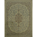 Hand Knotted Oriental 100 Wool Carpet Traditional Floral Beige Ivories Kashan Area Rug 10 10 X 8 2