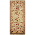 Hand Knotted Oriental 100 Wool Carpet Traditional Floral Beige Ivories Peshawar Area Rug 3 4 X 1 6