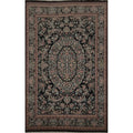 Hand Knotted Oriental 100 Wool Carpet Traditional Floral Black Aubusson Area Rug 12 4 X 9 0