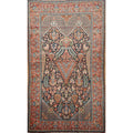 Hand Knotted Oriental 100 Wool Carpet Traditional Floral Blues Kashan Area Rug 7 1 X 4 2