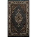 Hand Knotted Oriental 100 Wool Carpet Traditional Floral Navy Blue Blues Tabriz Mahi Area Rug 5 9 X 3 9