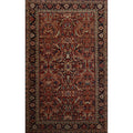 Hand Knotted Oriental 100 Wool Carpet Traditional Floral Oranges Rust Mahal Area Rug 10 3 X 6 11