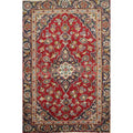 Hand Knotted Oriental 100 Wool Carpet Traditional Floral Red Kashan Area Rug 4 5 X 2 11