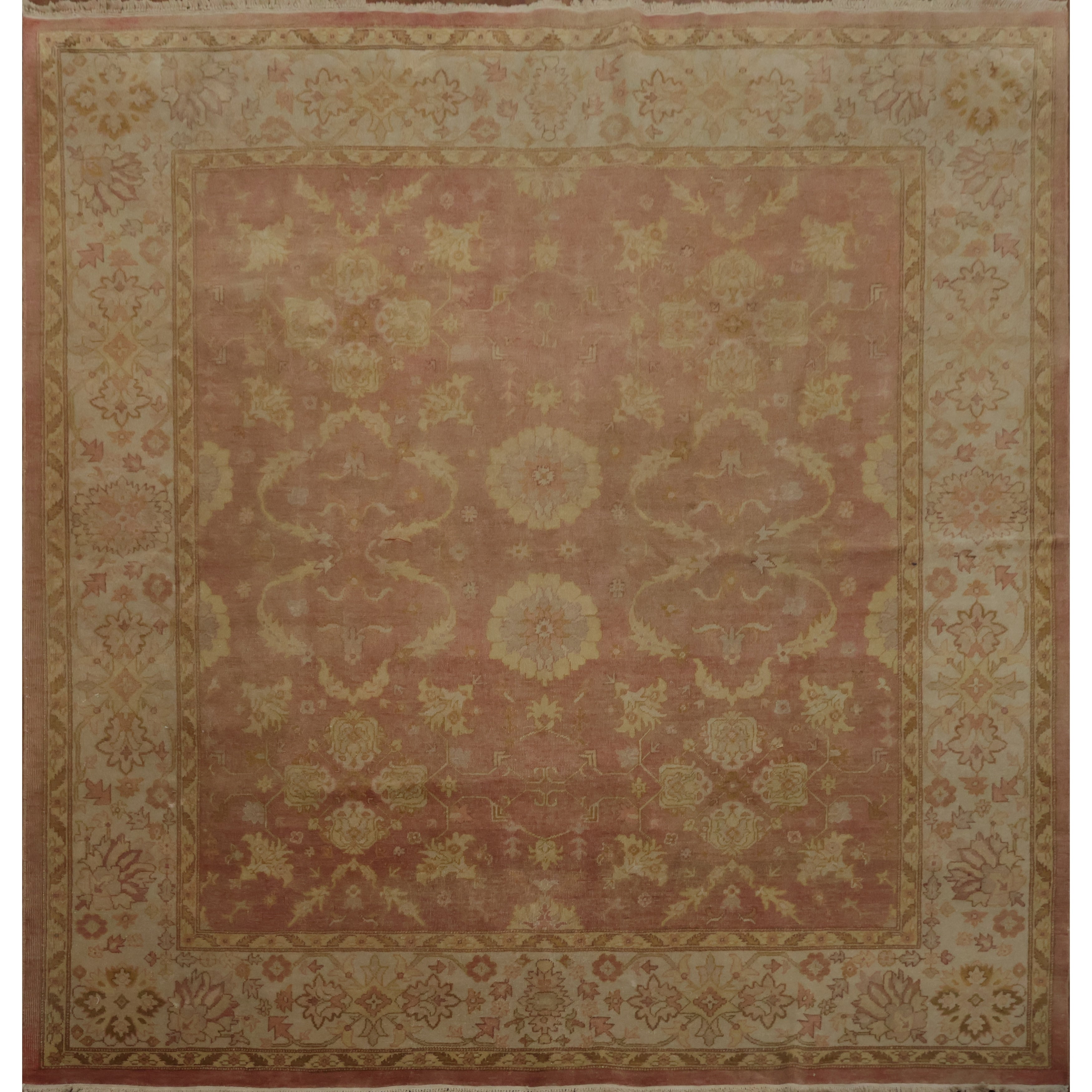 Hand Knotted Oriental 100 Wool Carpet Traditional Floral Red Ziegler Area Rug 8 1 X 7 9