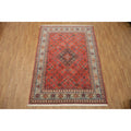 Hand Knotted Oriental 100 Wool Carpet Traditional Geometric Red Joshaghan Area Rug 10 3 X 7 2