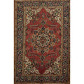 Hand Knotted Oriental 100 Wool Carpet Traditional Geometric Red Tabriz Area Rug 9 7 X 6 5