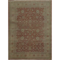 Hand Knotted Oriental 100 Wool Carpet Traditional Geometric Red Ziegler Area Rug 9 5 X 6 10