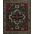 Hand Knotted Oriental 100 Wool Carpet Traditional Medallion Green Sumak Area Rug 9 9 X 7 11