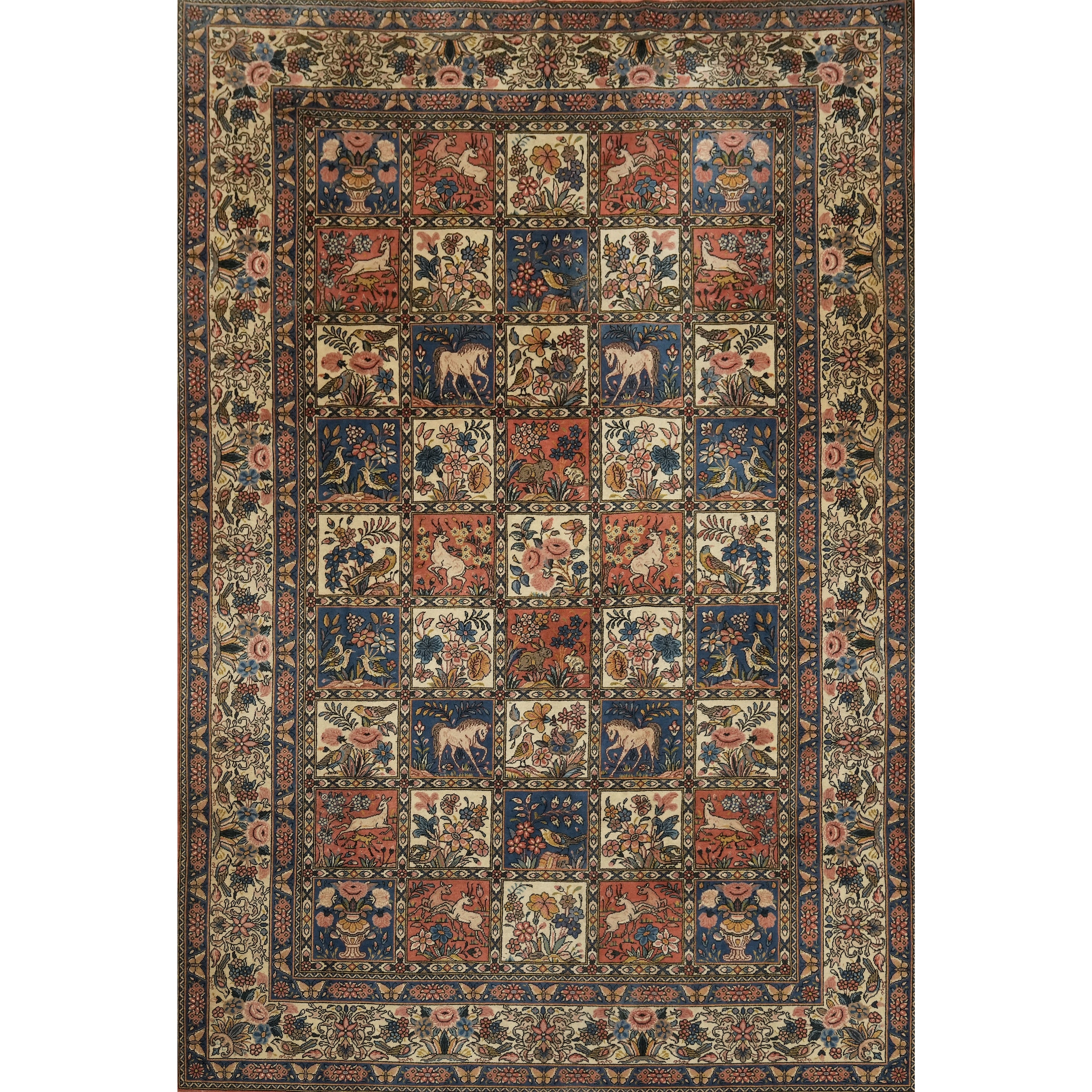 Hand Knotted Oriental 100 Wool Carpet Traditional Multi Colored Area Rug 10 0 X 6 9