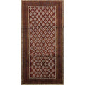 Hand Knotted Oriental 100 Wool Carpet Traditional Tribal Beige Ivories Balouch Runner Rug 7 8 X 3 10