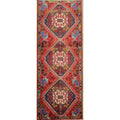 Hand Knotted Oriental 100 Wool Carpet Traditional Tribal Greys Charcoal Shiraz Runner Rug 5 7 X 2 2