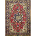 Hand Knotted Oriental 100 Wool Carpet Traditional Tribal Multi Colored Tabriz Area Rug 6 5 X 4 6