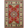 Hand Knotted Oriental 100 Wool Carpet Traditional Tribal Red Kazak Area Rug 3 0 X 1 11