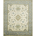 Hand Knotted Oriental 100 Wool Carpet Transitional Beige Oushak Area Rug 14 10 X 12 0