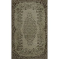 Hand Knotted Oriental 100 Wool Carpet Transitional Floral Beige Ivories Anatolian Area Rug 9 2 X 5 9