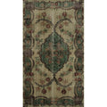 Hand Knotted Oriental 100 Wool Carpet Transitional Floral Beige Ivories Anatolian Area Rug 6 10 X 3 9