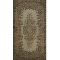 Hand Knotted Oriental 100 Wool Carpet Transitional Floral Beige Ivories Anatolian Area Rug 9 4 X 5 7