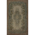 Hand Knotted Oriental 100 Wool Carpet Transitional Floral Beige Ivories Anatolian Area Rug 9 11 X 5 8