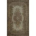 Hand Knotted Oriental 100 Wool Carpet Transitional Floral Beige Ivories Anatolian Area Rug 9 1 X 5 7