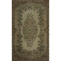 Hand Knotted Oriental 100 Wool Carpet Transitional Floral Beige Ivories Anatolian Area Rug 8 11 X 5 3