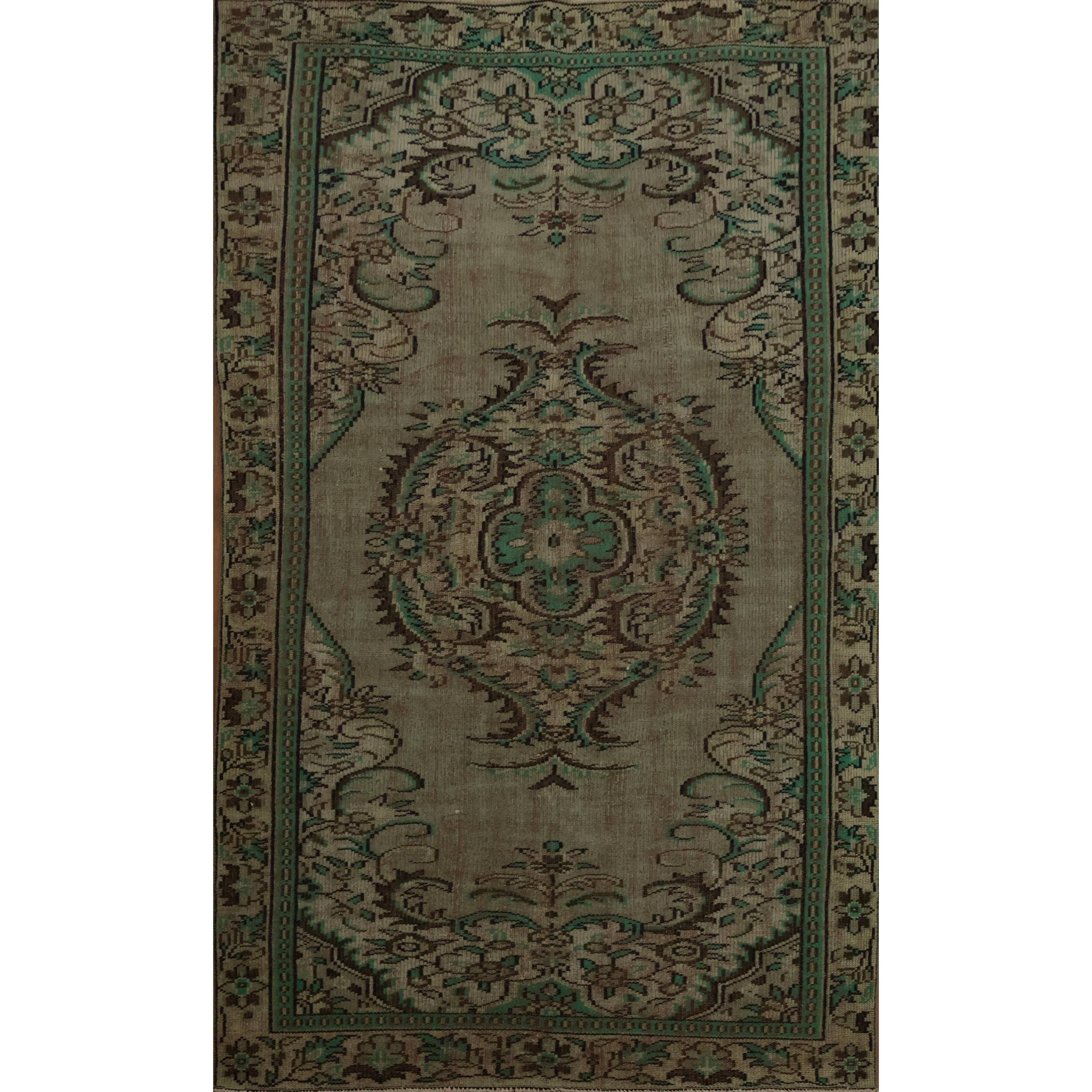 Hand Knotted Oriental 100 Wool Carpet Transitional Floral Brown Anatolian Area Rug 8 9 X 5 0