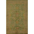 Hand Knotted Oriental 100 Wool Carpet Transitional Floral Green Oushak Area Rug 8 5 X 5 11