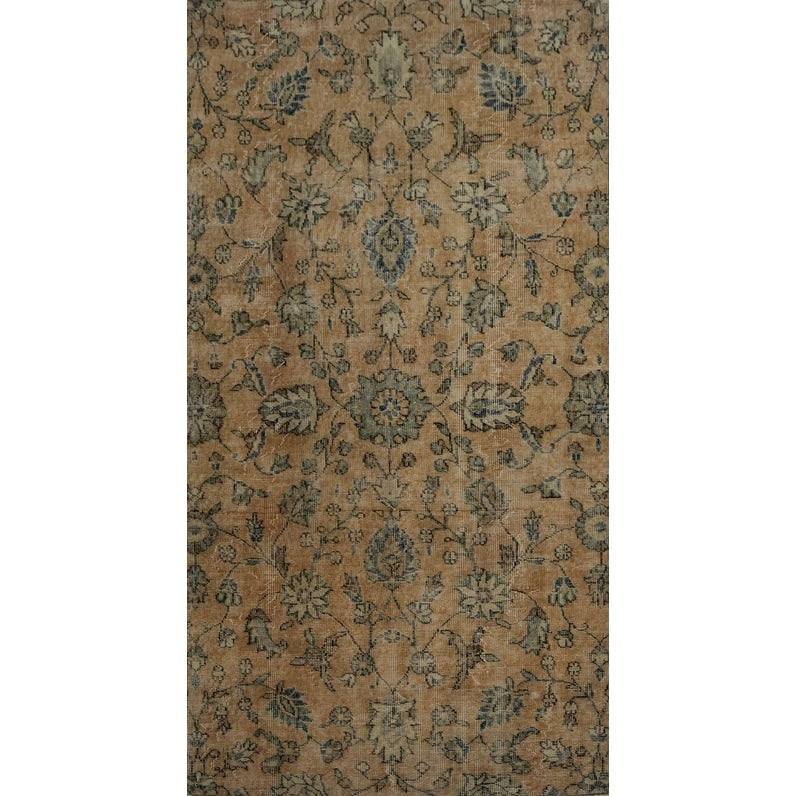 Hand Knotted Oriental 100 Wool Carpet Transitional Floral Oranges Rust Anatolian Area Rug 7 2 X 3 8