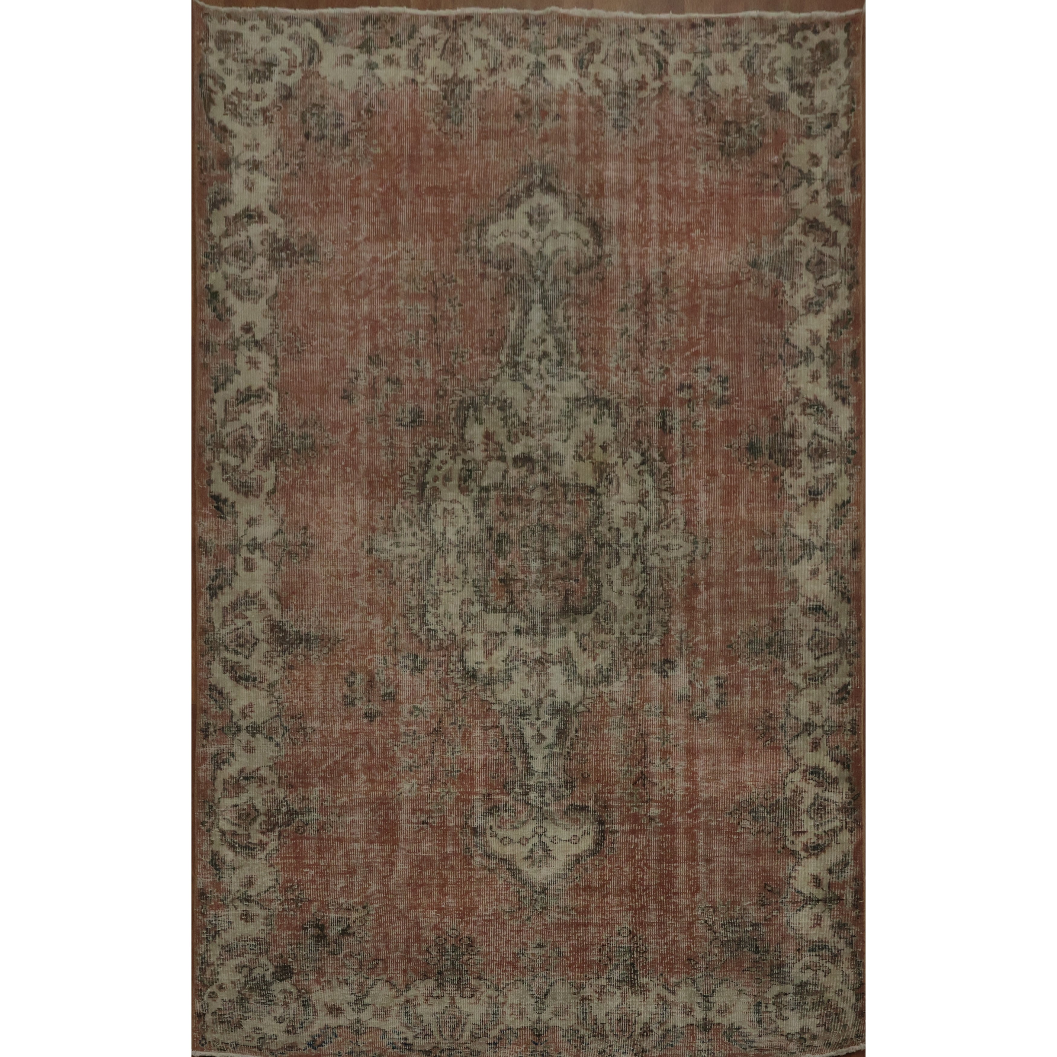 Hand Knotted Oriental 100 Wool Carpet Transitional Floral Red Anatolian Area Rug 9 5 X 6 0