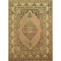 Hand Knotted Oriental Floral Oranges Rust Tabriz Haj Jalili Area Rug 5 6 X 4 0