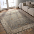 Hand Knotted Oriental Gray Silver Area Rug 9 X 12 810 X119