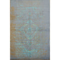 Hand Knotted Oriental Wool Carpet Modern Greys Charcoal Abstract Area Rug 9 10 X 6 4