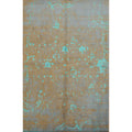 Hand Knotted Oriental Wool Carpet Modern Multi Colored Abstract Area Rug 9 10 X 6 5