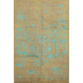 Hand Knotted Oriental Wool Carpet Modern Multi Colored Abstract Area Rug 9 10 X 6 6