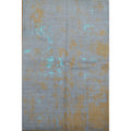 Hand Knotted Oriental Wool Carpet Modern Navy Blue Blues Abstract Area Rug 9 9 X 6 6