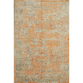 Hand Knotted Oriental Wool Carpet Modern Oranges Rust Abstract Area Rug 9 9 X 6 6