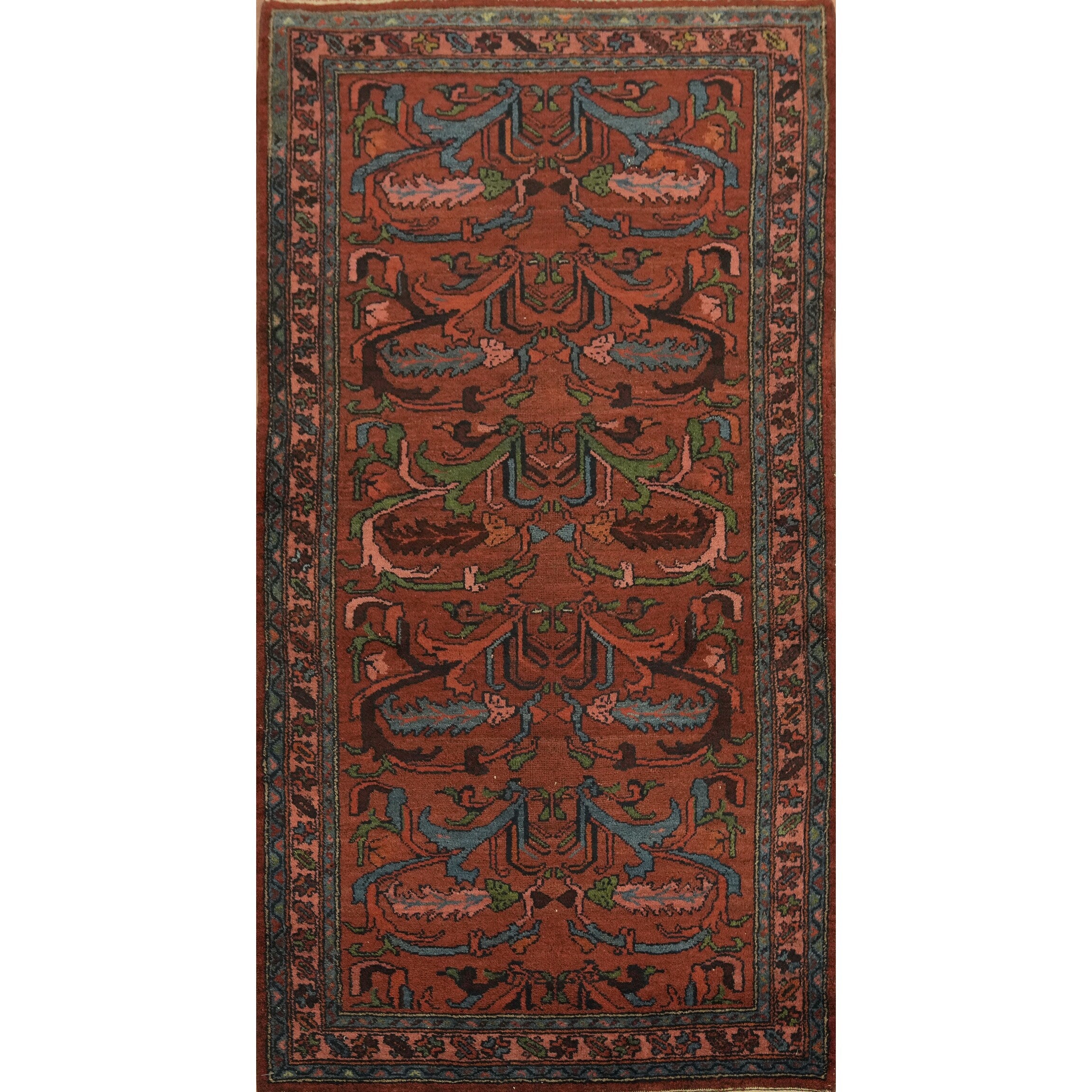 Hand Knotted Oriental Wool Carpet Oranges Rust Lilian Area Rug 6 5 X 3 5